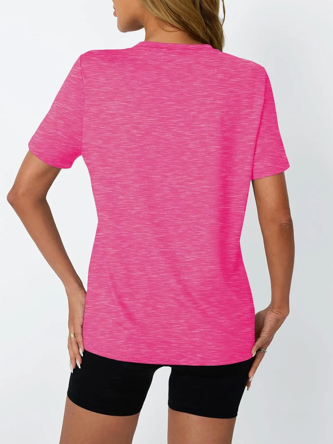AUTOMET Women's Workout Tops Short Sleeve Gym Shirts Summer Athletic Yoga Tshirts Loose Fit Casual Clothes 2025