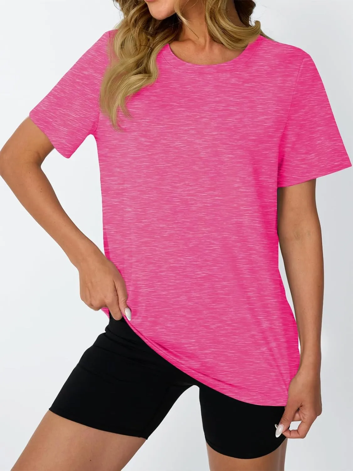 AUTOMET Women's Workout Tops Short Sleeve Gym Shirts Summer Athletic Yoga Tshirts Loose Fit Casual Clothes 2025