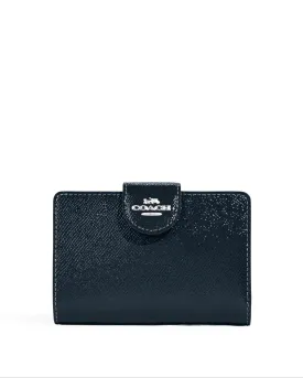 Coach Women's Midnight Medium Corner Zip Wallet
