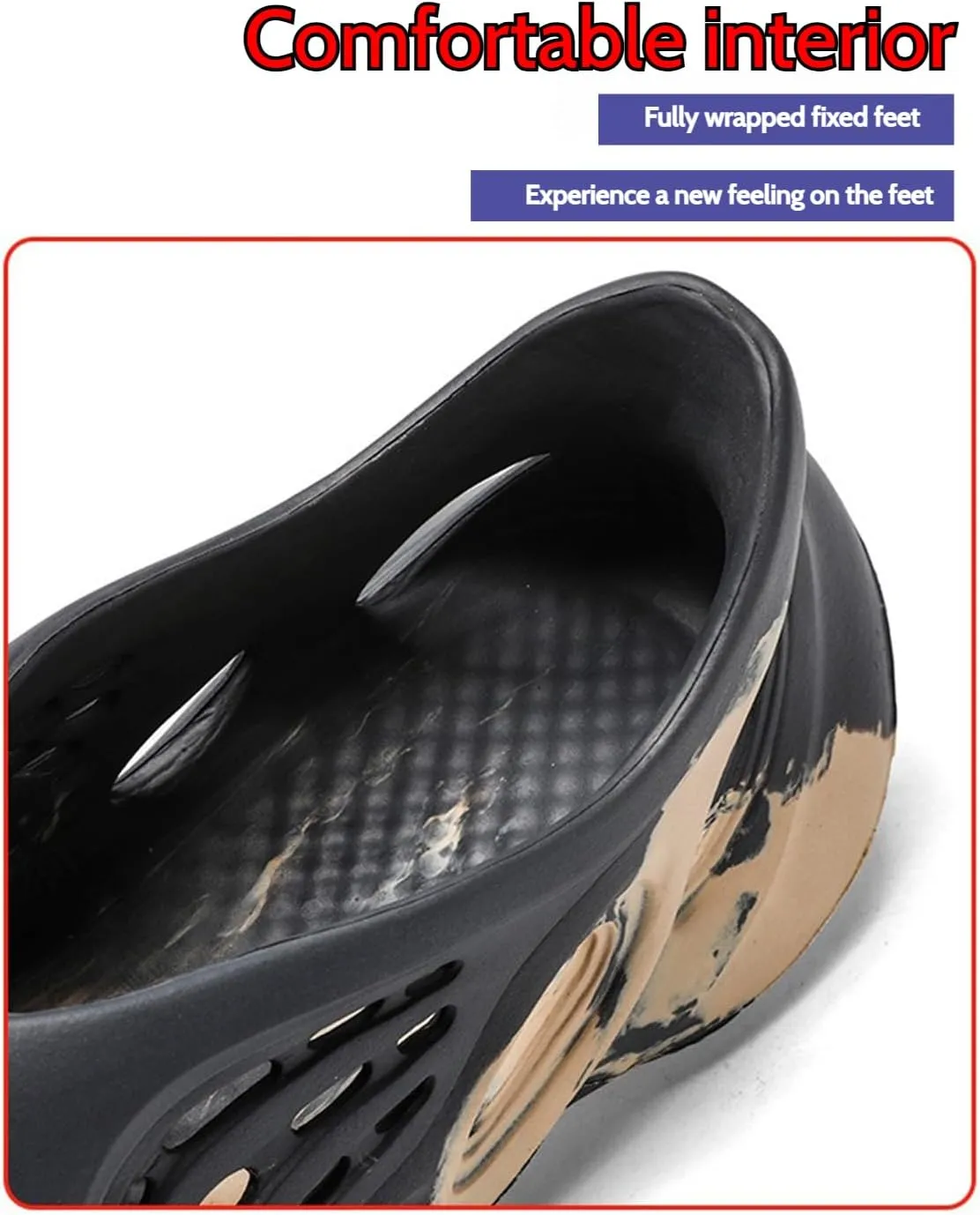 Foam Runners Shoes for Men & Women, Lightweight Slip-On Sneakers with Camo Design, Breathable Cloud Slides, Comfortable Walking Shoes for Beach,and Casual Wear