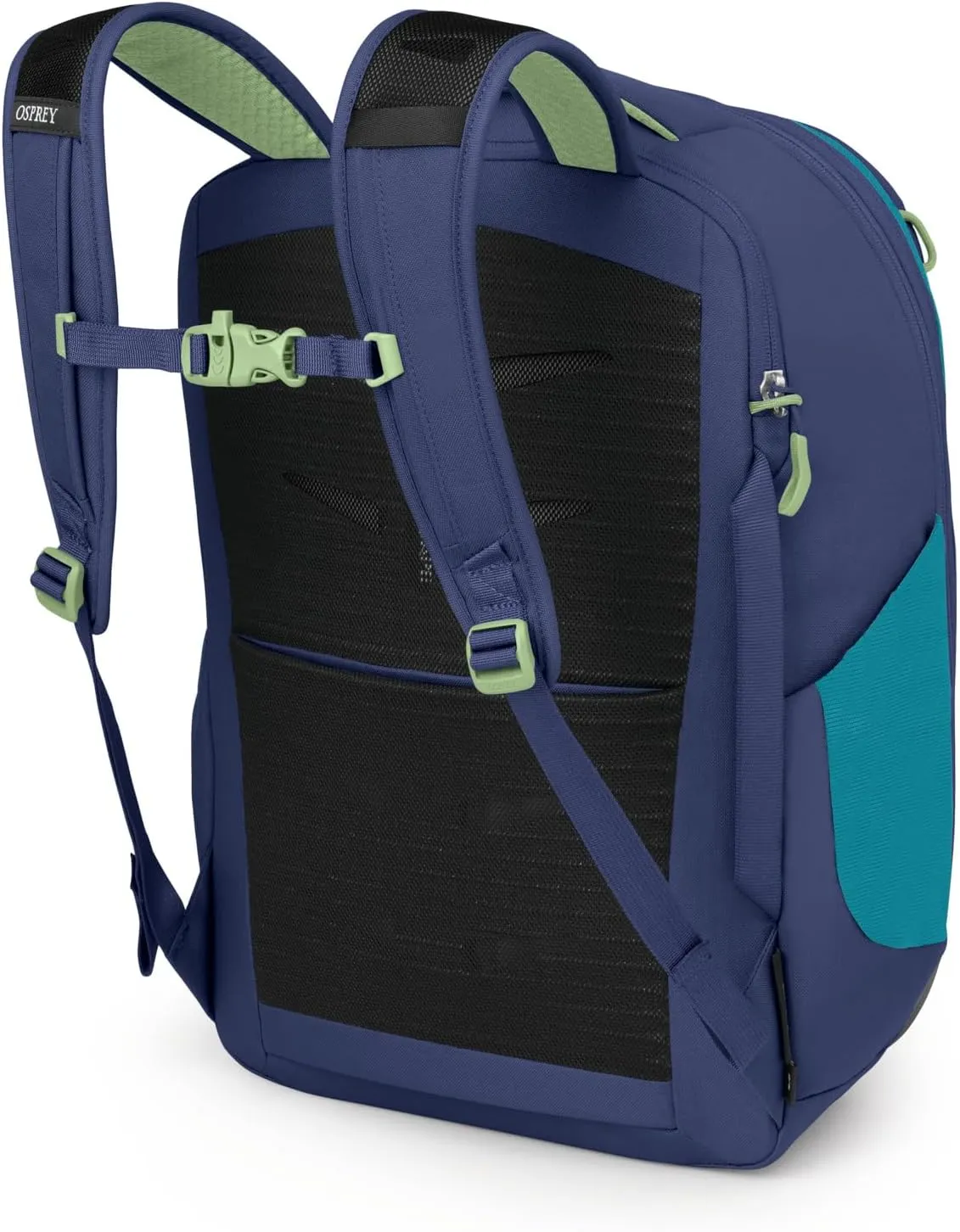 Osprey Daylite Expandable Travel Pack 26 6, Blue Spikemoss/Alkaline ?C Lightweight, Durable Backpack with Storage for Travel, Hiking, & Everyday ?C Versatile Carry-On with Internal Organization