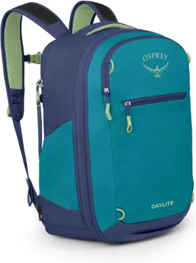 Osprey Daylite Expandable Travel Pack 26 6, Blue Spikemoss/Alkaline ?C Lightweight, Durable Backpack with Storage for Travel, Hiking, & Everyday ?C Versatile Carry-On with Internal Organization