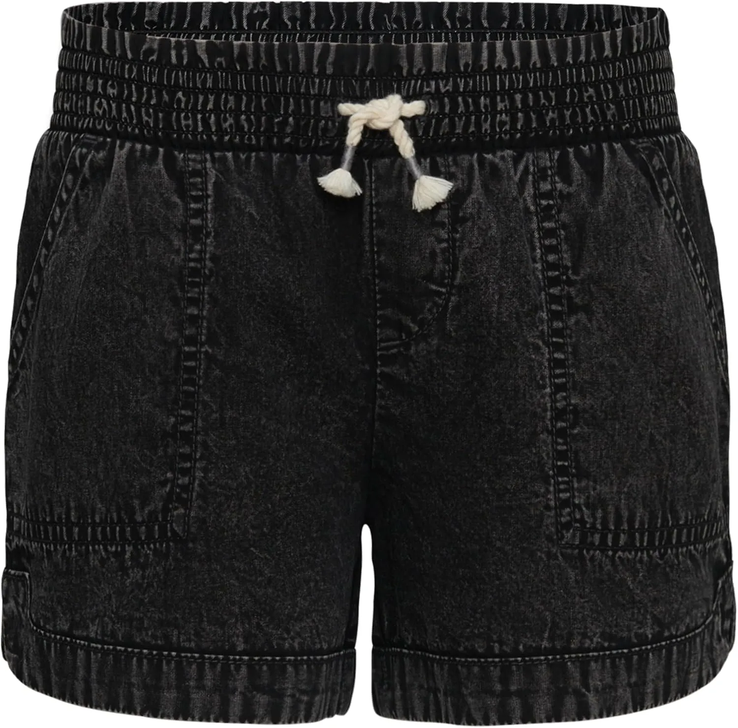 Roxy Girls' Soleil Elastic Waist Shorts, Drawstring Closure, Soft & Comfortable Fit
