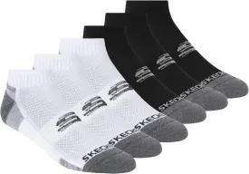 Skechers Men's 6 Pack Quarter Crew Socks