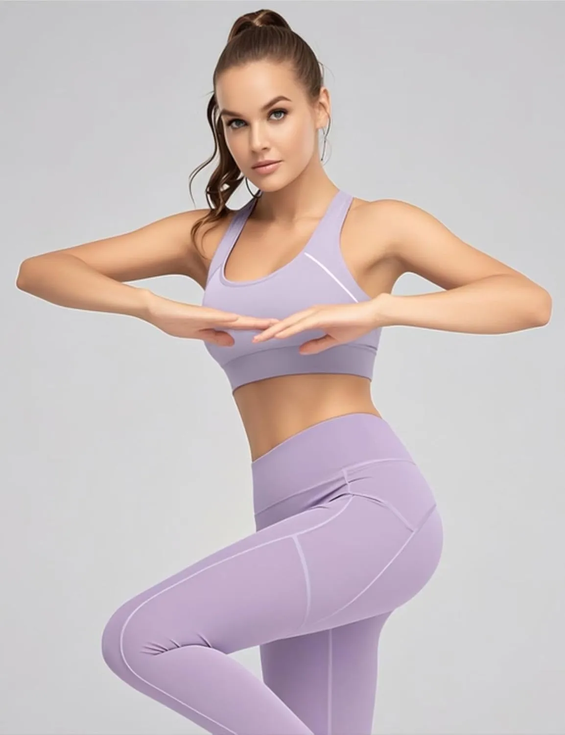 Sports Bras for Women High Support, Adjustable High Impact Sports Padded Seamless Scoop Neck Comfortable Bras