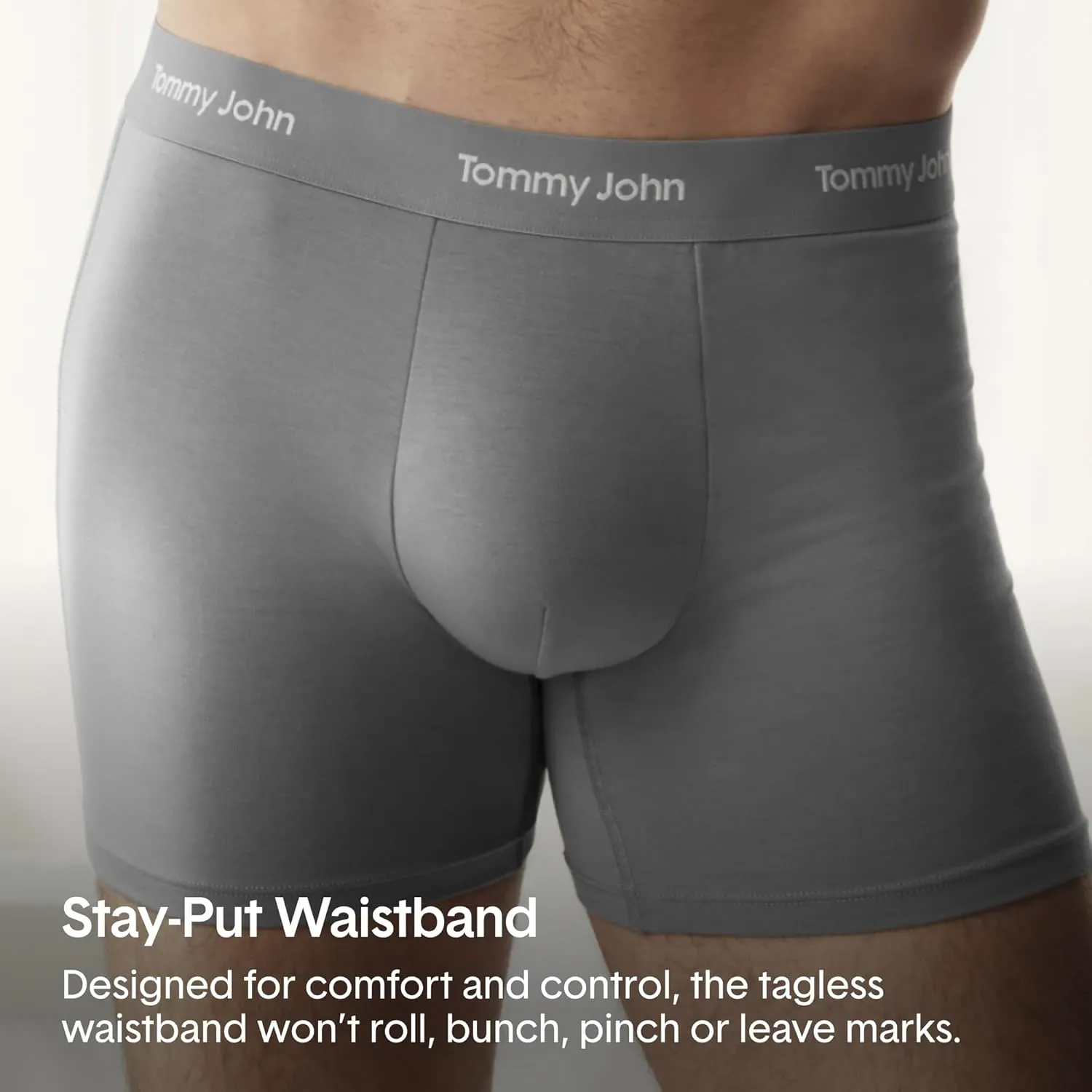 Tommy John Men's Luxe Modal 4" Trunk Boxer Brief Underwear