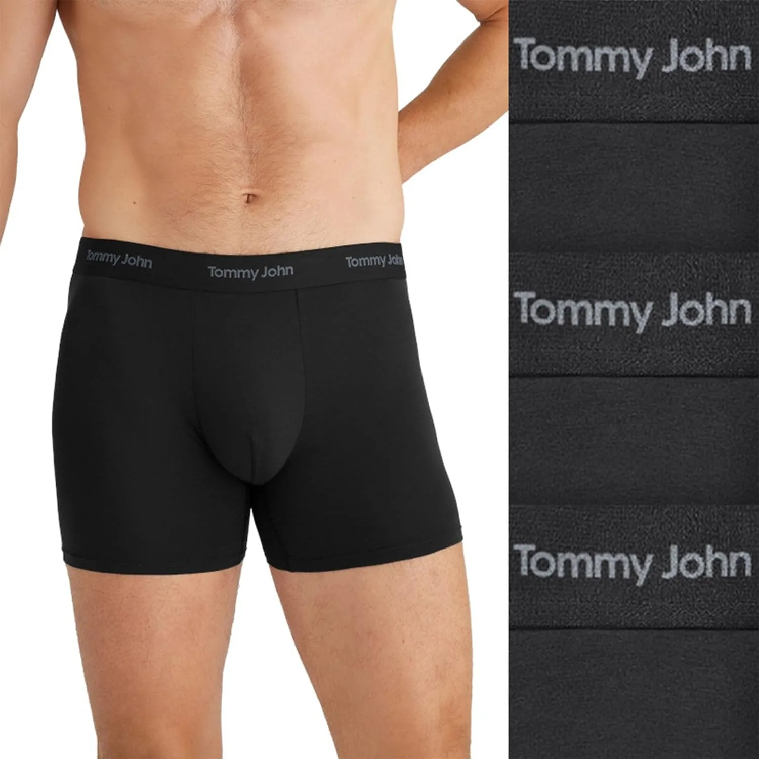 Tommy John Men's Luxe Modal 4" Trunk Boxer Brief Underwear