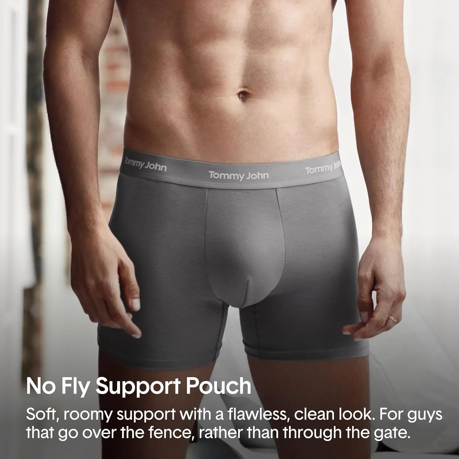 Tommy John Men's Luxe Modal 4" Trunk Boxer Brief Underwear
